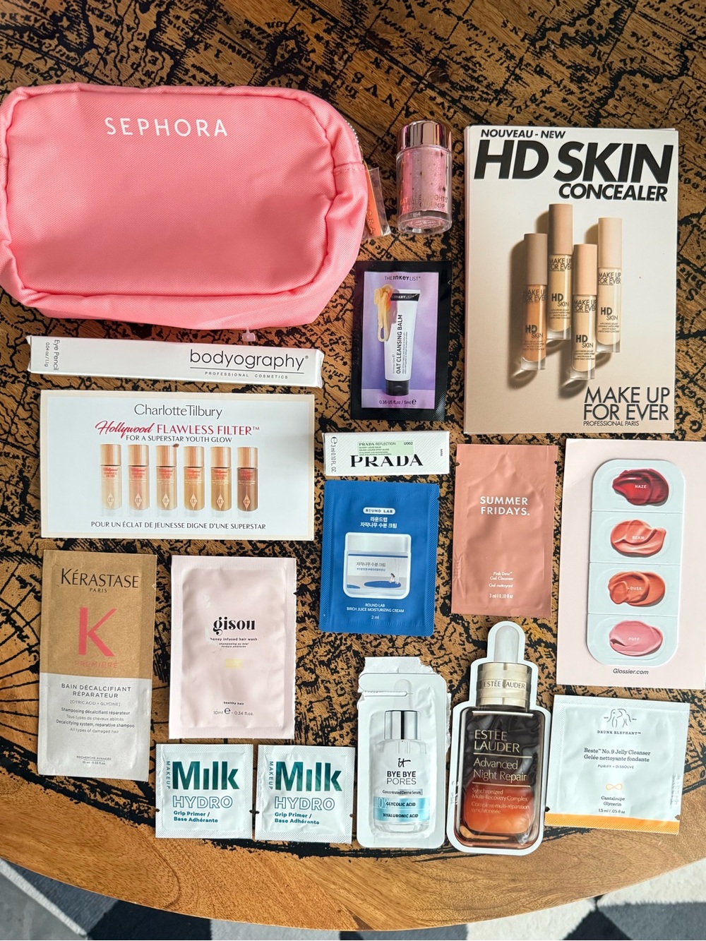 Luxury Beauty & Make Up Bag Samples, Inc. Prada, Kerastase, Colourpop
